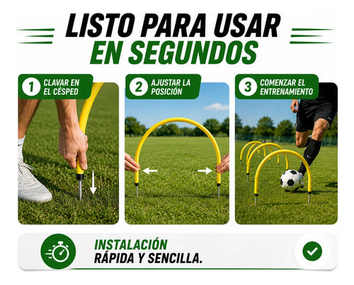 Arco De Precisión Fútbol Entrenamiento Práctica Amarillo