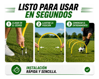 Arco De Precisión Fútbol Entrenamiento Práctica Amarillo