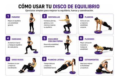 Pack X3 Disco De Equilibrio Massage Pillow 30 Cm Pilates Surtido