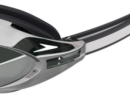 Lente Natación Espejado Speedo 3.0 Vanquisher Mirrored Mm Negro