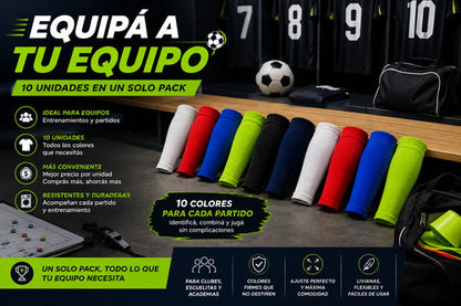 Pack X10 Pares Medias Fútbol Sin Pie Colores Surtidos Surtido Unico