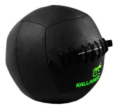 Pelota Medicinal Wallball Crossfit 13kg - Kallango Negro