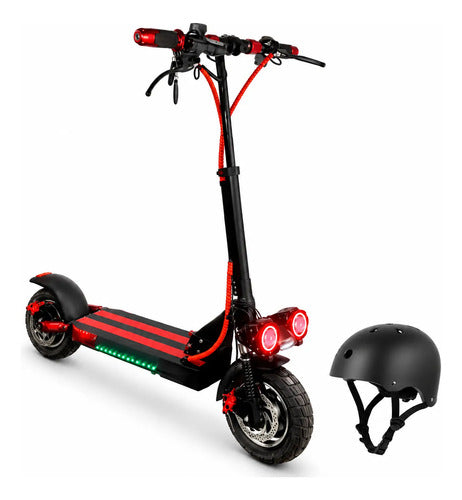 Monopatin Eléctrico Knex R10 Plegable Negro/rojo 36v*10.4ah Negro