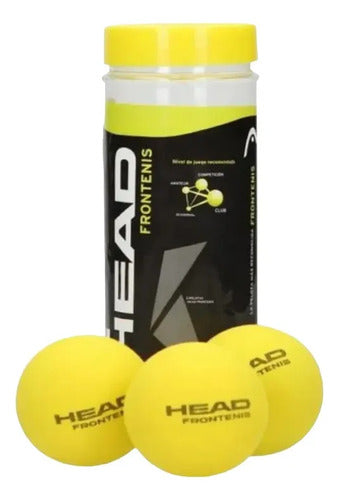Pelota Head Frontenis Bote De 3 Pelotas Amarillo