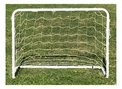 Arco De Fútbol Metálico 120x80 Cm Juego 2 Unid Resistente Blanco