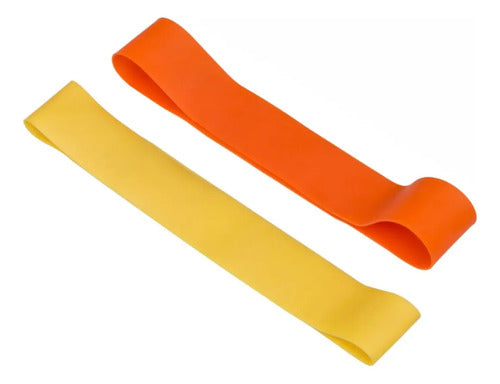 Kit 2 Mini Band Baja/medio Pro - Kallango Amarillo/naranja