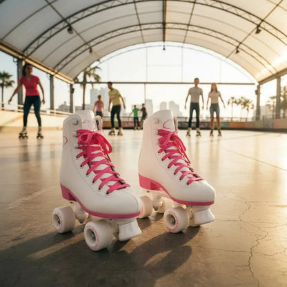 Patin Artistico Bota Dura Knex 4 Ruedas + Color Rosa Chicle 28 25.0 Mm Mm Rosa Chicle