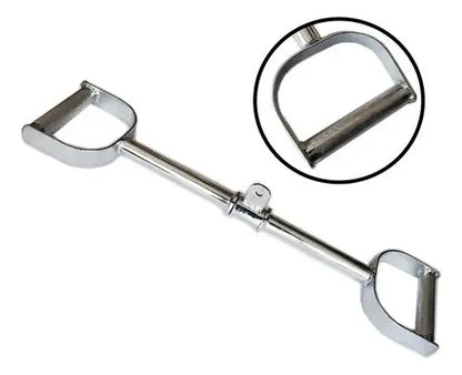 Agarre Recto Para Espalda Barra De Remo Bajo Doble D Plateado