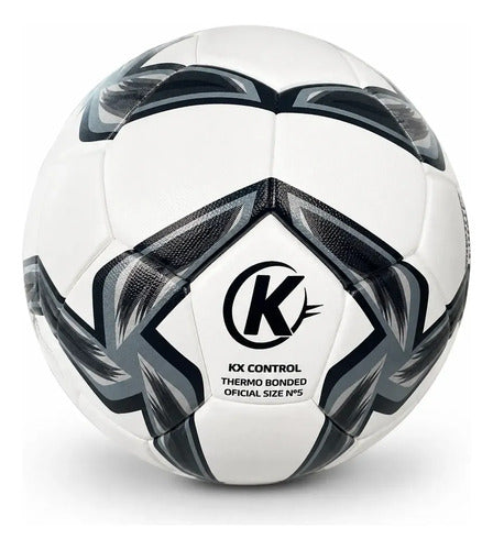 Pelota Fútbol Kx Strike Thermosellada Oficial N°5 Mmsports Blanco/negro