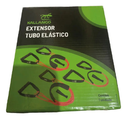 Banda Con Mango Latex Fuerte 3 Gomas Kallango Rojo