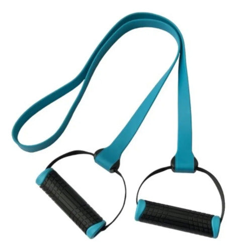 Super Band Con Agarre Gym/ Resistencia/funcional Livepro Azul