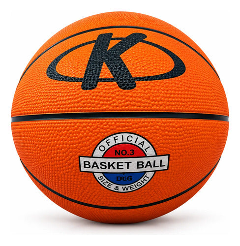 Pelota Basket Goma Sports - Numero 3 Naranja