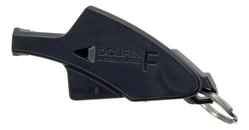 Silbato Molten Dolfin Futbol Arbitro Referi Chifle Color Negro