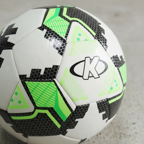 Pelota Fútbol K 2023 N4 Negra/blanca/flúor Entrenamiento Blanco/negro/fluor