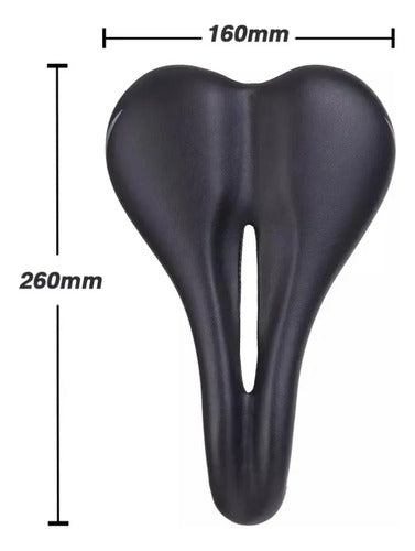 Asiento Bicicleta Comdo Mtb Az-3147 Zuba Bike 16 Cm