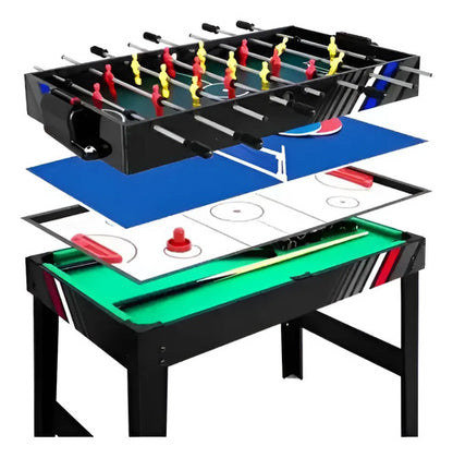 Mesa Multijuego 4 En 1 Futbolito Pool Tejo Ping Pong 1,07 M