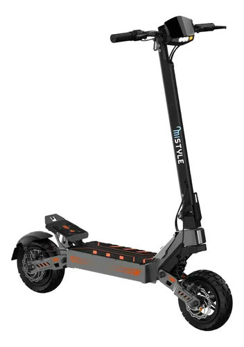 Monopatín Eléctrico Mistyle Me1000 1000w Aut. 50km 35km/h Negro