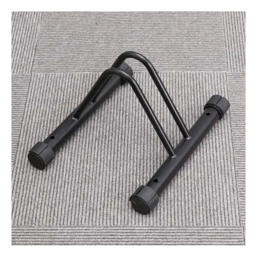 Soporte De Pared Zuba T038 Para 1 Bicicleta Al Piso Negro