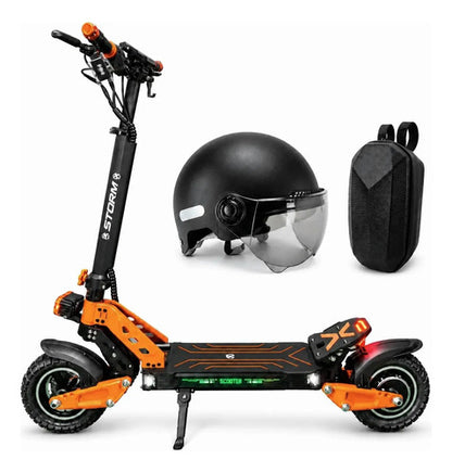 Monopatín Eléctrico Storm 800w 48v Plegable Nfc Adulto Naranja