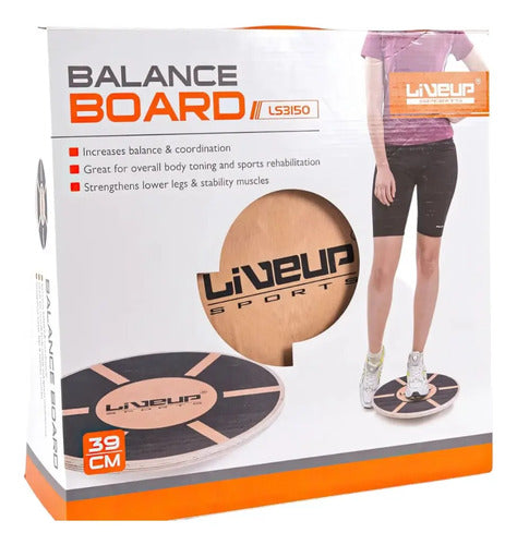 Plataforma Tabla De Equilibrio Balance Board Madera Livepro Negro