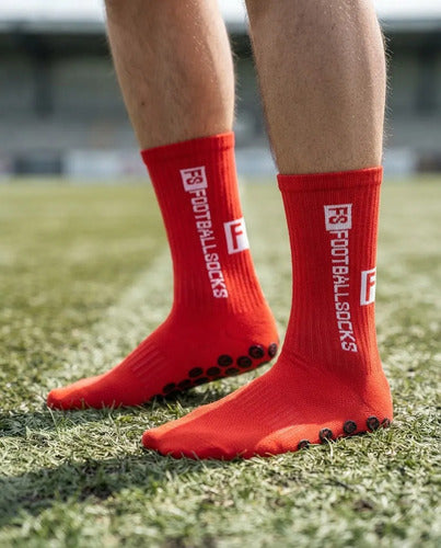 Medias Antideslizantes Fs Mmsports Rojo S