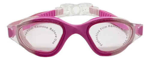 Antiparras De Natación Hydro Vaikan Junior 6-12 Años Color Fucsia Rosa