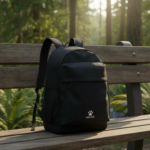 Mochila Deportiva Negra Clásica Kelme Mmsports Negro Lisa