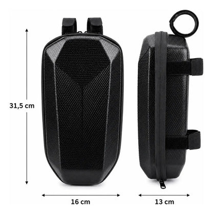 Bolso Rígido Impermeable Para Monopatín Eléctrico Capacidad Negro