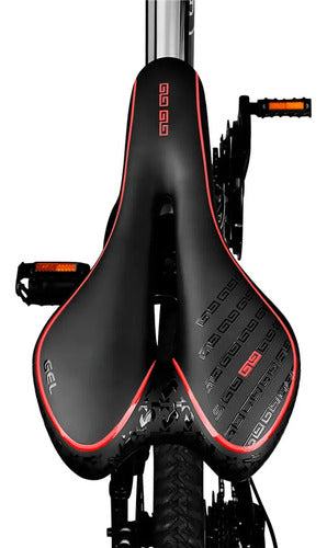 Asiento Bicicleta Mtb Comodo Az-066 Zuba Bike Rojo 28 Cm 16 Cm
