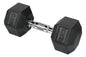 Mancuerna 12,5kg Hexagonal De Hierro Recubierto Athletic Color Negro