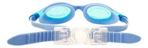 Lentes Natación Adulto Hydro Unibody 21 Azul Mmsports Azul