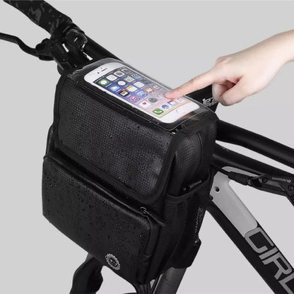 Bolso Bicicleta Impermeable Pantalla Tactil Delantero-inbike Negro