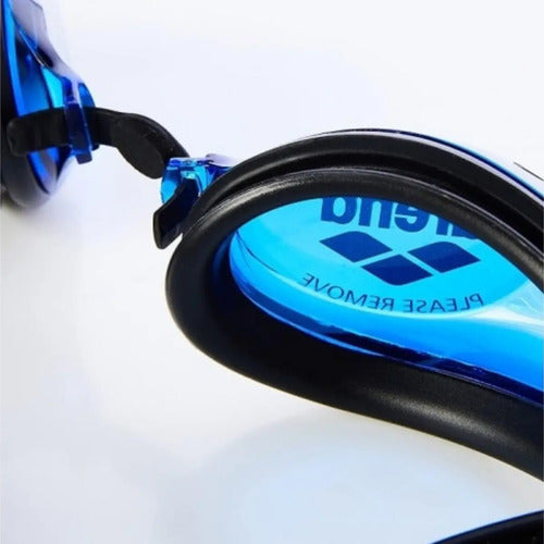 Lentes Para Natación Zoom X-fit Uv Arena Azul