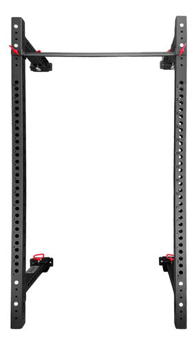 Power Rack Comercial On Wall Plegable Multifunción - Rhino Negro