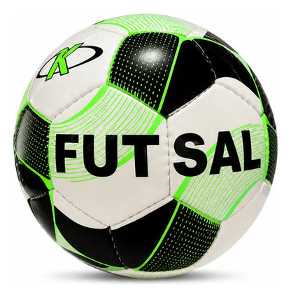 Pelota De Futsal N°3 Knex Sport Fútbol Sala Indoor Calidad Negro/verde