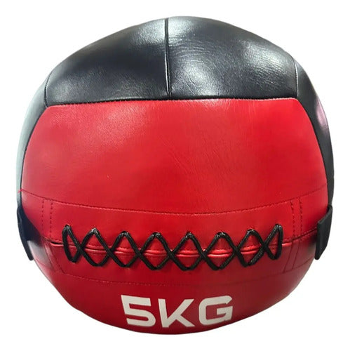 Wall Ball 5 Kg Pelota De Entrenamiento Funcional Rojo