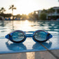 Lentes Natacion Arena Uv Zoom X-fit Mirror Espejado Azul Azul