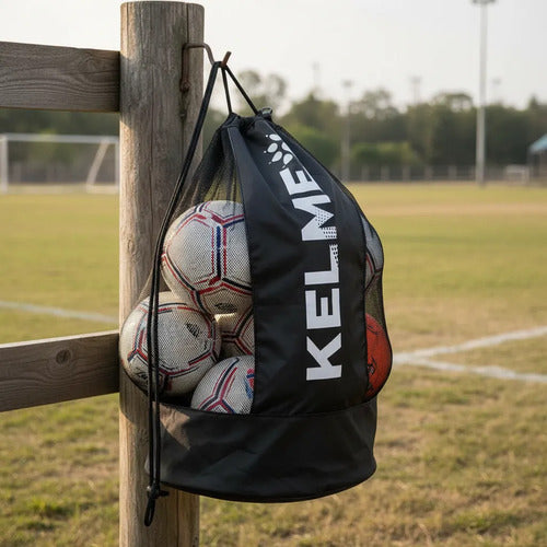 Bolsa Para Pelotas Kelme 9886019 Negro Con Logo Mmsports Negro Con Logo
