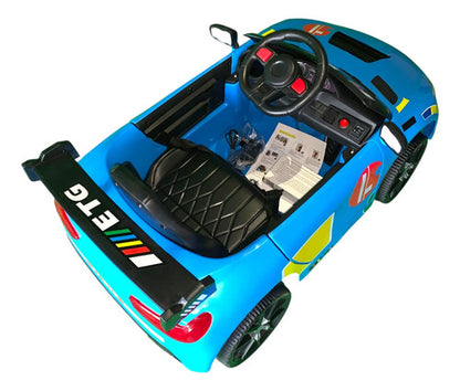 Auto Infantil 6v 1 Motor Rc C/balanceo 3 Vel + Pelota Futbol Multicolor