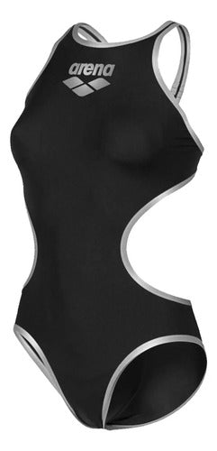 Malla De Natación Dama One Big - Arena Negro Lisa 30