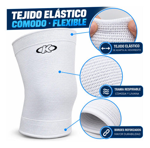 Rodillera Elástica Knex Importada - Soporte Y Comodidad Multicolor
