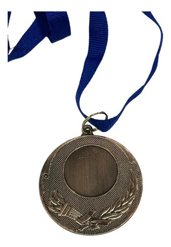 Pack Podio Basico: Copa Balon De Oro 37 Cm + 5 Medallas Dorado