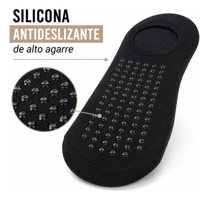 Pack X10 Medias Soquete Antideslizantes Para Yoga Pilates Surtido Liso Unico