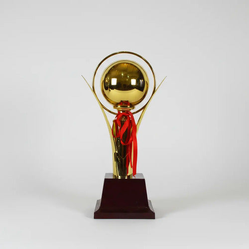 Copa Trofeo Balon De Oro 37cm Premios Deportes Varios Dorado