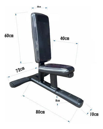 Banco Vertical 90 Grados Bench Gym Pro Rhino Negro