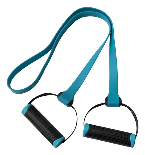Super Band Con Agarre En Pp+tpe 130×2.4×0.34cm Bandas Pro Azul