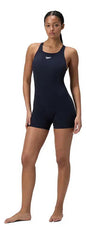 Malla De Natacion Legsuit Short Dama Speedo Endurance+ Negro Liso 50