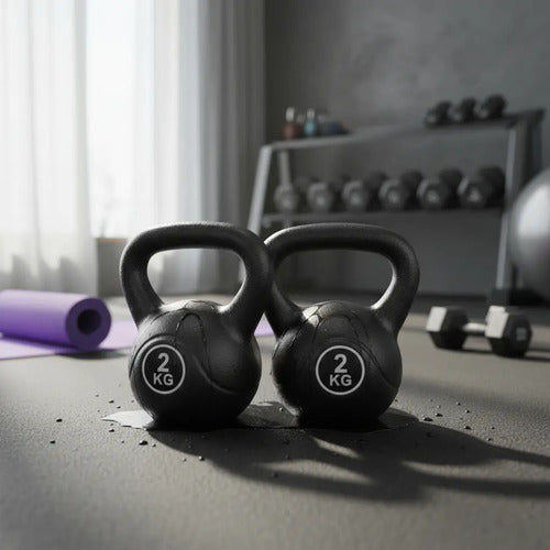Kit Entrenamiento Yoga + Pesa Rusa + Mancuernas + Accesorios Surtido