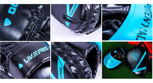 Foco Boxeo Pro Entrenamiento Artes Marciales Livepro Azul