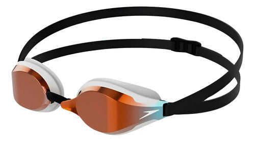 Lentes De Natación Speedo Fastskin Speedsocket Mirror Blanco